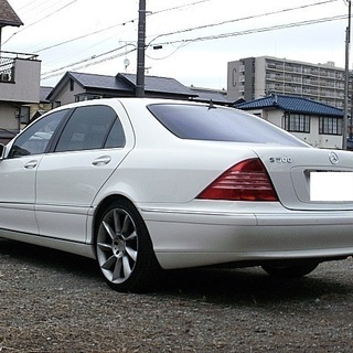 ☆極上美車☆W220後期型　S500L☆実走行51,600Km/HIDライト/純正マルチナビ/黒本革/SR・・・他多数☆の画像
