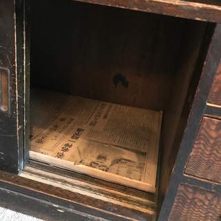 日本のビューロー　文机【骨董品】の画像