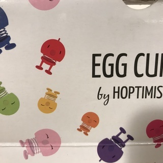 デンマークのHOPTIMISTのエッグカップ　新品未使用　2個セット箱入りの画像