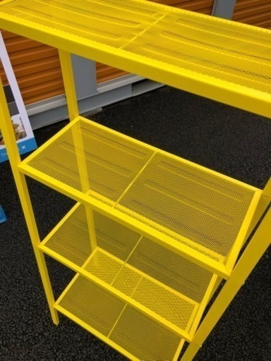 4段収納棚 IKEA お洒落なイエロー