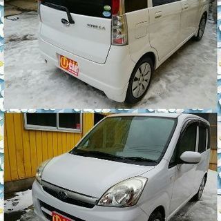 ご成約頂きました！格安！！★ステラL☆４WD.AT☆H21年式☆白☆即決2年車検付！！の画像