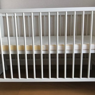 イケアベビーベッド、マットレス(訳あり)