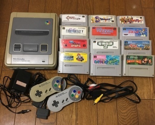 スーパーファミコン本体とソフト12本