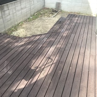 ウッドデッキのメンテナンス希望です！