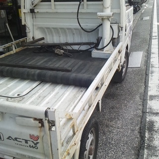 諸費用不要 ホンダ アクティー 軽トラック 5MT クルーズコントロール付で高速楽々 エアコン付 クレーンは外してお安くどうぞの画像
