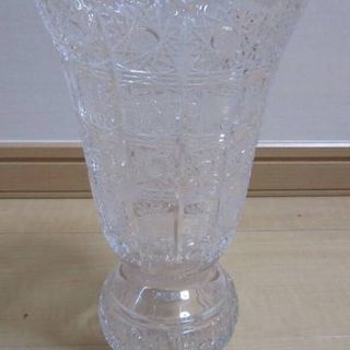 高級　500PK　ボヘミアングラス　25cm花瓶  