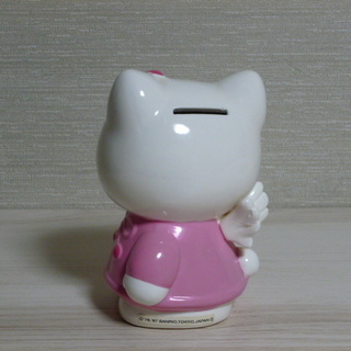 〜商談中〜　ハローキティの貯金箱　(中古)の画像
