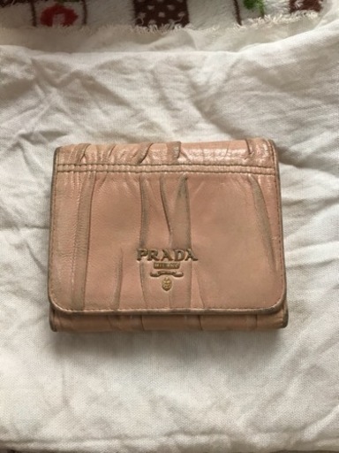 【正規品】 PRADA プラダ 三つ折り  財布  ピンク