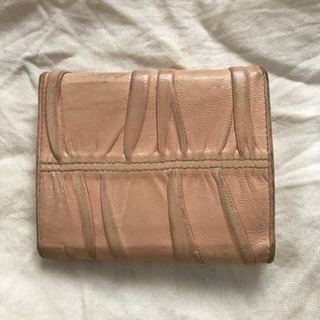 【正規品】 PRADA プラダ 三つ折り  財布  ピンクの画像