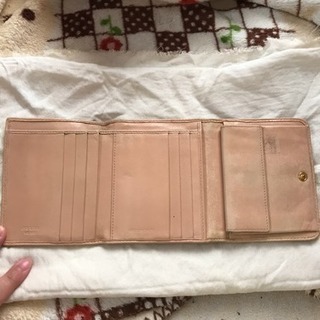 【正規品】 PRADA プラダ 三つ折り  財布  ピンクの画像