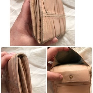 【正規品】 PRADA プラダ 三つ折り  財布  ピンクの画像