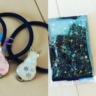 レジンでアクセサリー作り☆*。.*