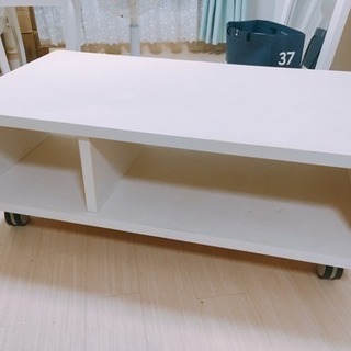 ＊受け渡し先決定済＊テレビ台＊白＊汚れ傷有＊の画像