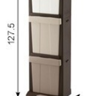 新品未使用 3段ダストボックス 収納ケースの画像