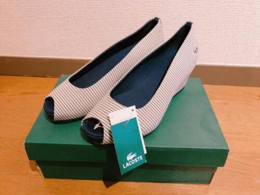 【新品・未使用品】LACOSTEウェッジソールパンプス