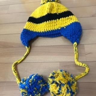 ミニオンズ 毛糸の帽子＆黄色パーカーの画像