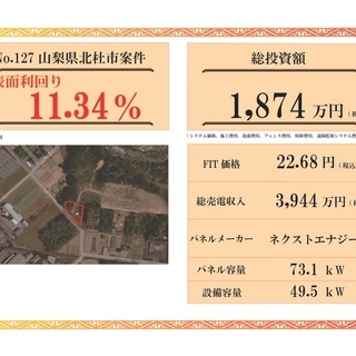 高利回り、太陽光発電所販売します①