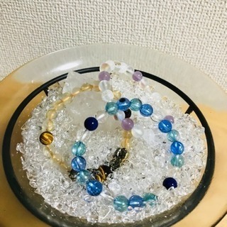 ガラスの器＆水晶の画像