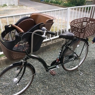 ［配送相談可］子供乗せ自転車 26 カーキ