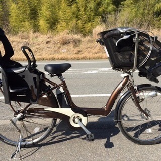 ★お買い得★ 電動自転車 アンジェリーノ ブラウン 3人乗り