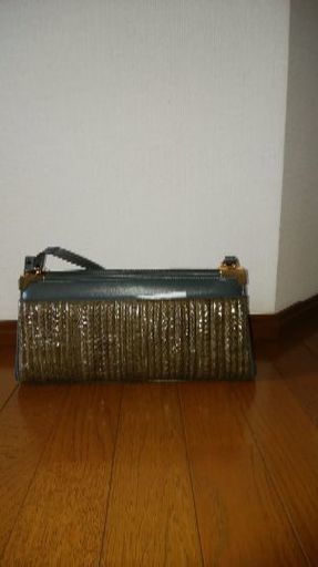 ヘビ皮　ショルダーバッグ