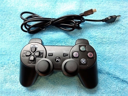 PS3 コントローラー プレステ3 DUALSHOCKワイヤレス互換品 黒【新品】
