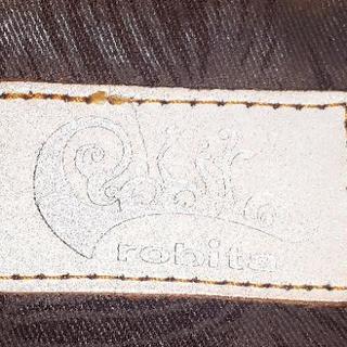 【再再値下げ】ロビタ☆革メッシュのショルダーバッグ☆大容量☆ちょい難アリですがマザーバッグにいかが？の画像