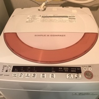 【取引完了】【極美品】SHARP 2015年 6.0kg シャープ 洗濯機 板橋区の画像