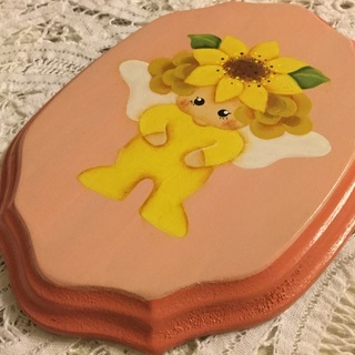 トールペイント壁飾り 妖精の画像