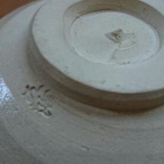 織部焼 茶道具  加藤五陶 造 作 鳴海織部 茶碗 抹茶 梅に鶯 未使用品の画像
