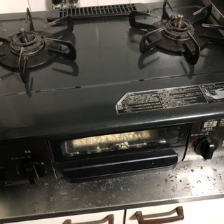 ガスコンロ プロパンガス用 二口の画像