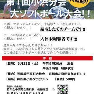 ソフトボール大会参加者募集