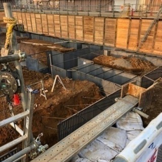 メイン基礎ラス型枠、鋼製型枠の画像