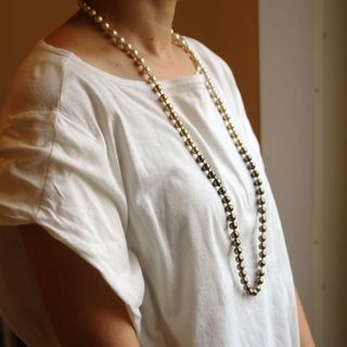 【母の日プレゼント】コットンパールのロングネックレスワークショップ
