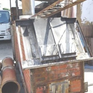 ★焼却炉　必ず引取可能車にて引取限定　引き取りの方にてレッカー必要と思います。の画像