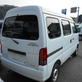 【ご成約、ありがとうございます。】Ｈ１２　エブリィバン　５ＭＴ　45400Ｋm　車検２年付けます！　エアコン　パワステ　集中ドアロック　プライバシ－ガラス　の画像