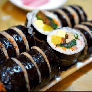 韓国料理作りましょう！韓国海苔巻き、わかめスープの画像