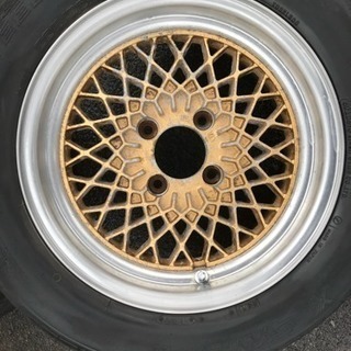 旧車 アルミ メッシュホイールの画像