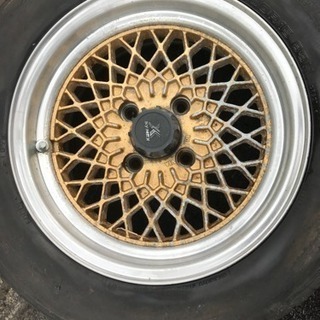旧車 アルミ メッシュホイールの画像