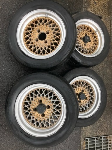 旧車 アルミ メッシュホイール