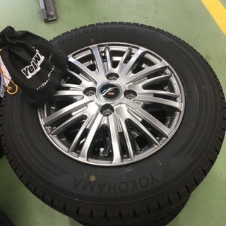 スタッドレスタイヤホイールセット ナット付 145／80R13  NBOX