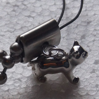 新品ケース付 猫　ストラップ　KITTYの画像