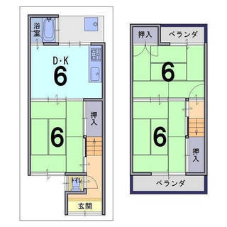 大家直だから余分費用はかかりません。向日市　JR/阪急共に駅歩5分。戸建賃貸です。 − 京都府