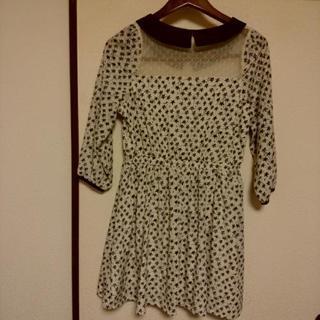 【美品】☆柄ワンピースの画像