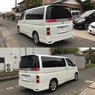 コミコミ価格！！エルグランド ハイウェイスター 2.5/フロントリップスポイラー/パワースライドドア/HID/LED/ナビ/ETC/E51 e50 e52 ライダー等お探しの方の画像