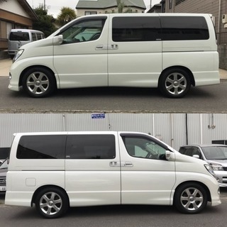 コミコミ価格！！エルグランド ハイウェイスター 2.5/フロントリップスポイラー/パワースライドドア/HID/LED/ナビ/ETC/E51 e50 e52 ライダー等お探しの方の画像