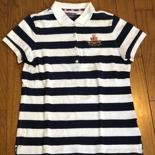 RALPH LAUREN ネイビーボーダーポロ(^^♪