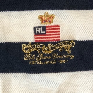 RALPH LAUREN ネイビーボーダーポロ(^^♪の画像