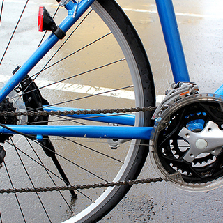 札幌 引き取り PRECISION SPORTS/プレシジョンスポーツ クロスバイク ブルー 3×8段変速 28インチ 自転車 サイクリングの画像