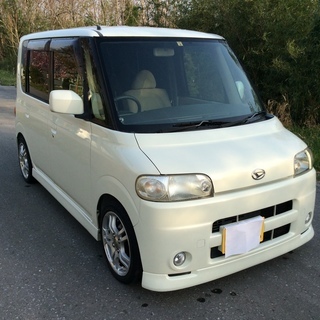 タント ターボ   検査1年残  ローダウン  社外マフラー アルミ付の画像